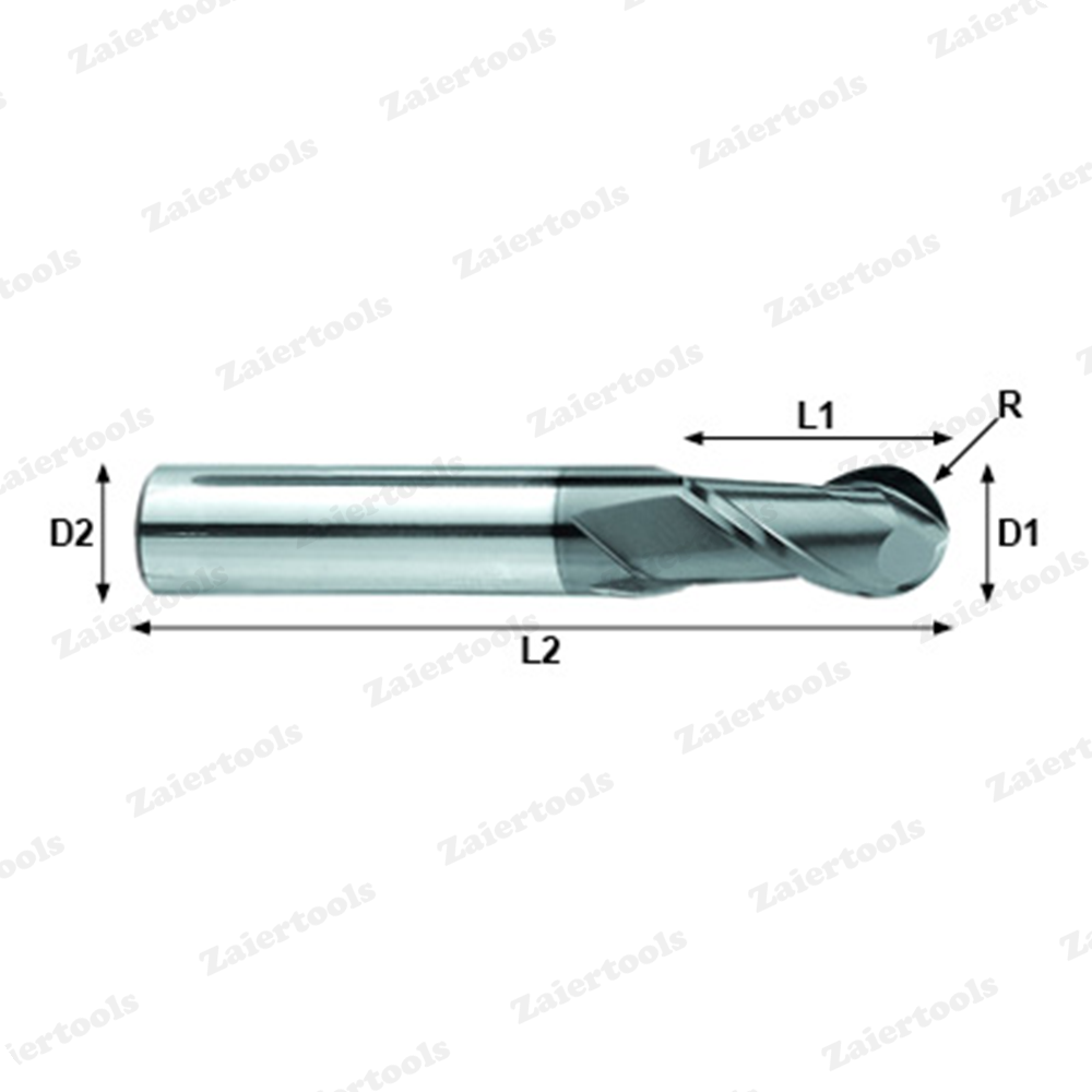 فرز انگشتی بالنوز سر کروی الماس سایز 1R0.5 - فروشگاه ابزار زایر